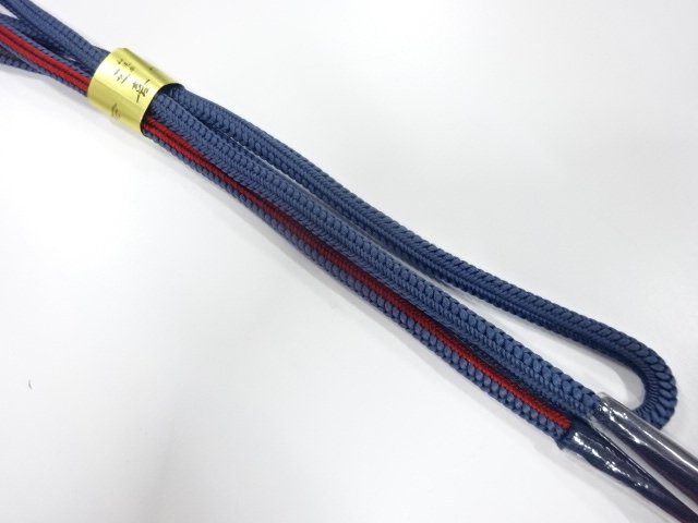 未使用品　正絹　撚り房　手組帯締め